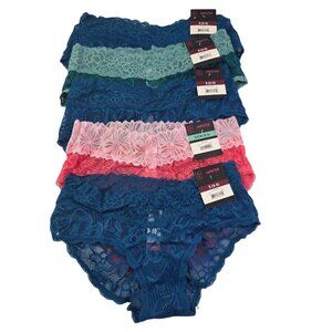 No Boundaries NOBO Lace Hipster 5-Pack Multi-Color Panties – Size Small NWT